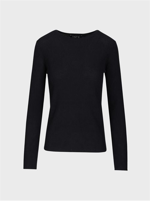 Fitted Ribbed Virgin Wool Sweater with Jewel Buttons S' MAX MARA | 2629366011600006